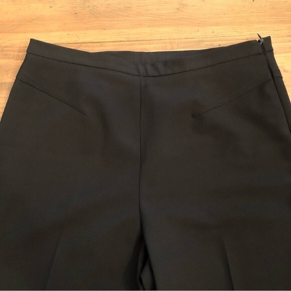 VINTAGE SIGNE PARIS 8 BLACK HIGH WAISTED SIDE ZIP FORMAL DRESS TAPERED PANTS - Picture 6 of 10